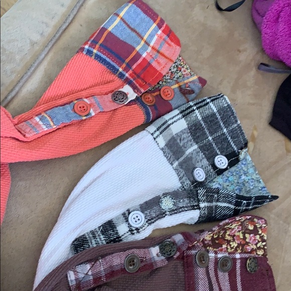 Free People XS Plaid Wrist Tee Bundle ONE SHIP FEE - Picture 6 of 7